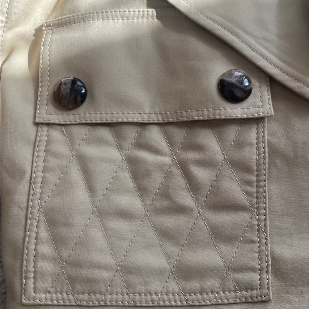 NWT FARM Rio Pockets over Nude Beige Belted Trench Coat, Size M - Picture 5 of 7
